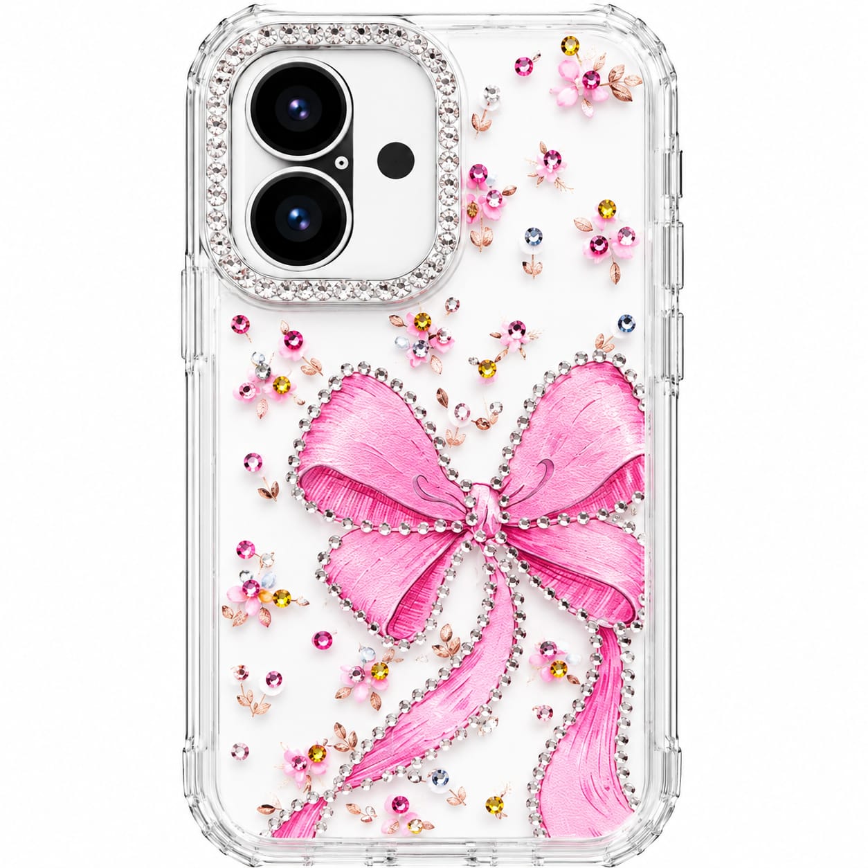 IPHONE 17 RIBBON STONE DESIGN BACK CASE