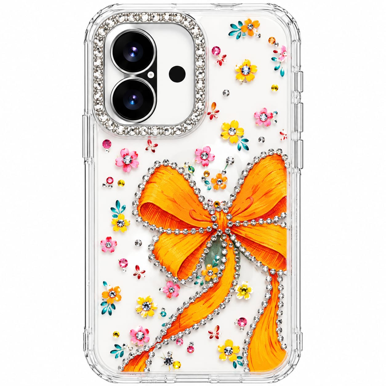 IPHONE 17 RIBBON STONE DESIGN BACK CASE