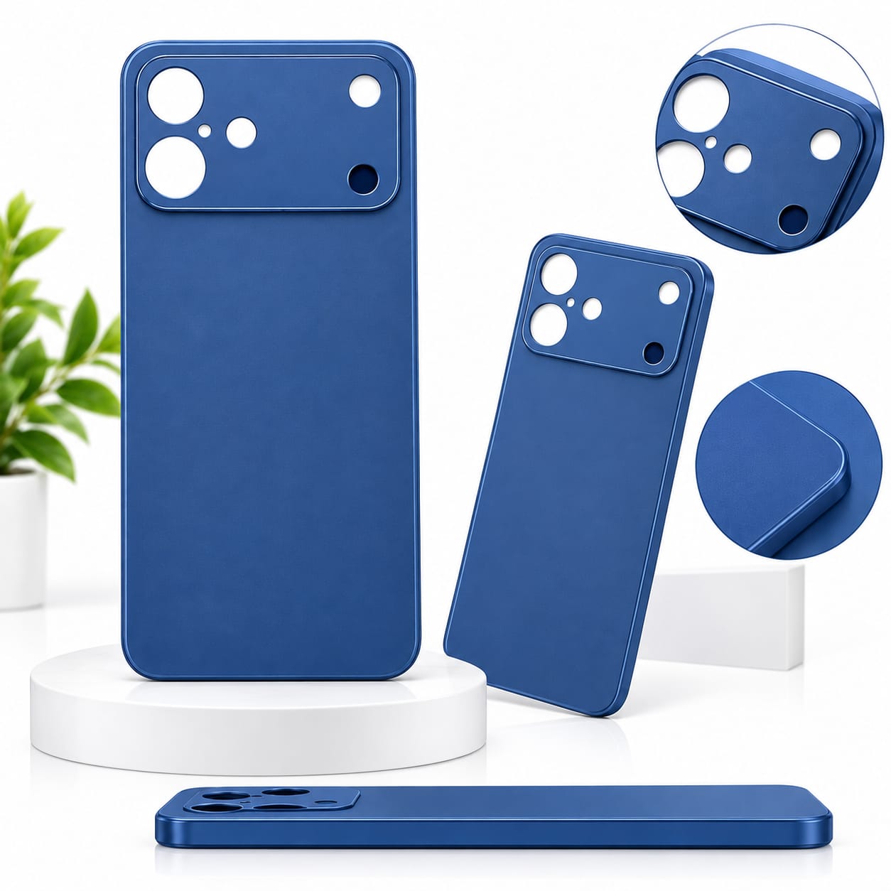 IPHONE 17 BLUE BACK CASE